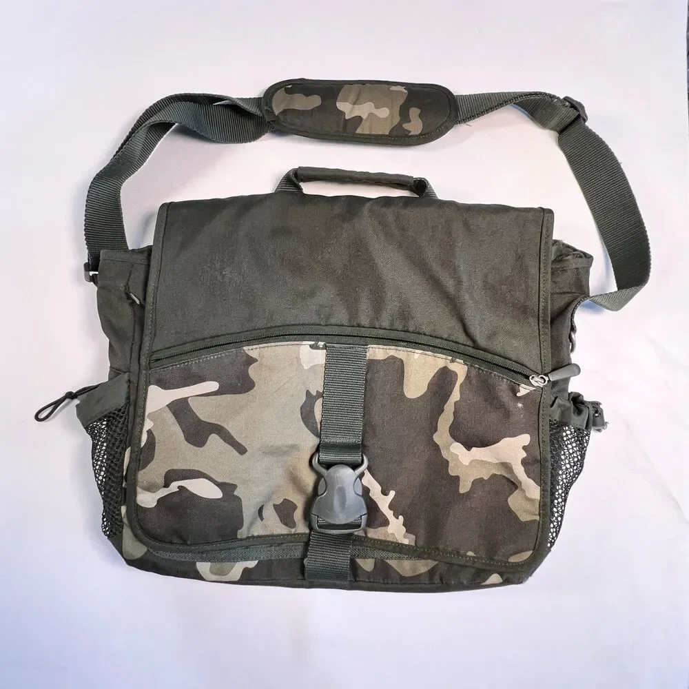 Pottery Barn Teen Gear Up Messenger Book Bag Camouflage Back To School Military